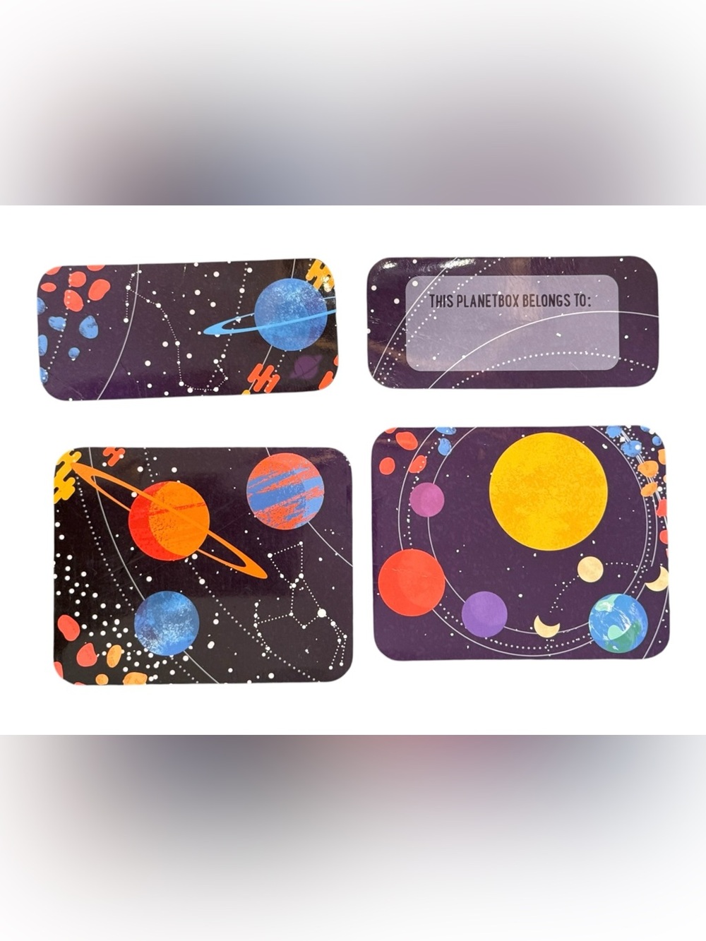 PlanetBox Launch Kids Stainless Steel Lunchbox Magnets Set. 8 Magnets Total.